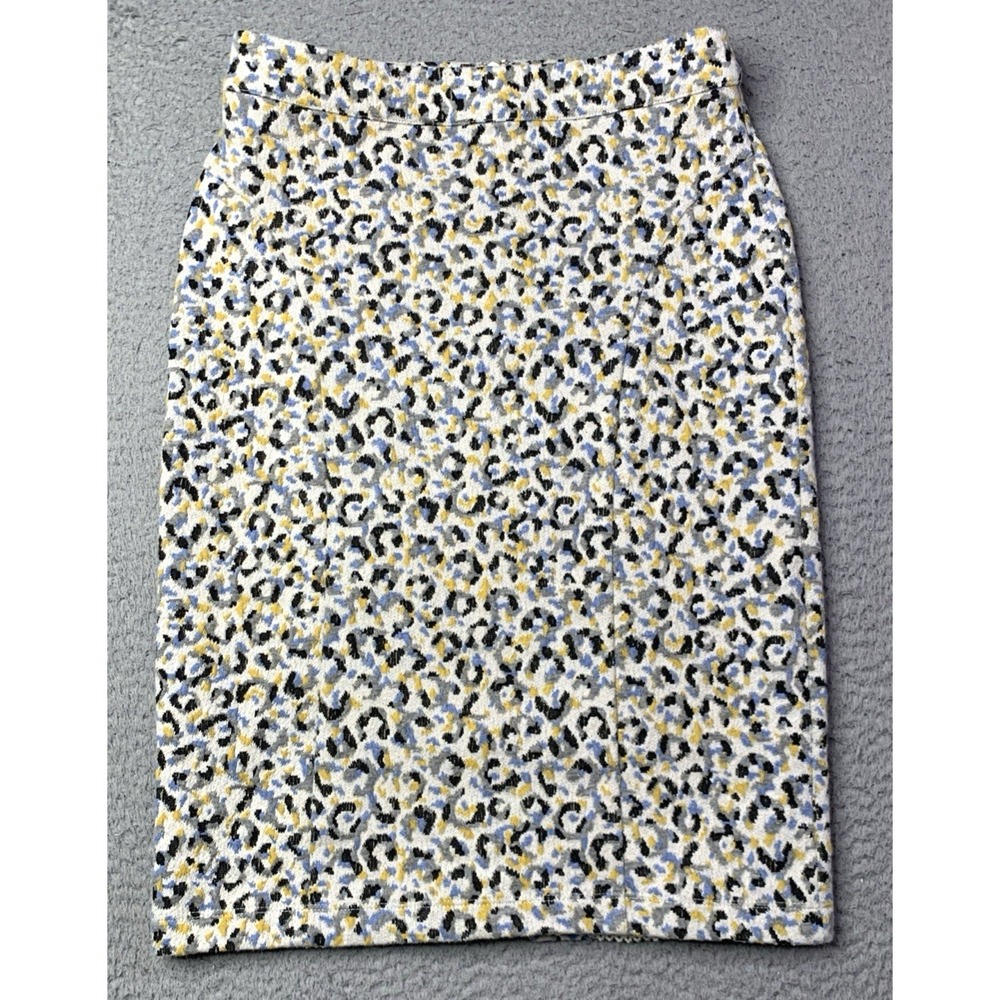 MAEVE Anthropologie Skirt Womens Size X Small Jacquard Knit Leopard Print Lined